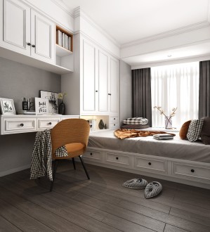 拓海山语城欧式古典书房效果图