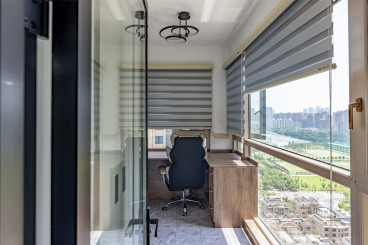 卧龙·墨水湖边简美书房效果图