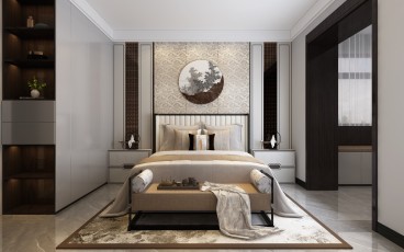 卫生公寓新中式儿童房效果图