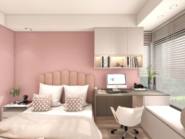 九龙仓翠樾庭现代简约儿童房效果图